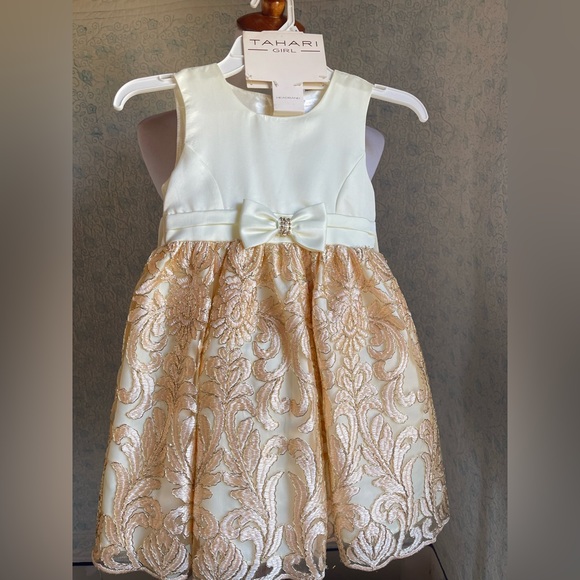 TAHARI GIRL Toddler Formal Dress Size 4 - Picture 1 of 8